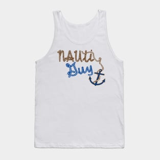 Nauti Guy Mens Boater design Tank Top